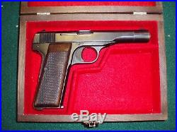 PISTOL GUN PRESENTATION CASE WOOD BOX FOR BROWNING 1922 JOHN 1910/22 FN Pistole
