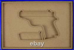 PISTOL GUN PRESENTATION CUSTOM DISPLAY CASE BOX? 1 for WALTHER PPK 7,65.32.380 PISTOL GUN PRESENTATION CUSTOM DISPLAY CASE BOX? 1 for WALTHER PPK 7,65.32.380