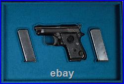PISTOL GUN PRESENTATION CUSTOM DISPLAY CASE BOX for BERETTA 950 JETFIRE 6,35mm PISTOL GUN PRESENTATION CUSTOM DISPLAY CASE BOX for BERETTA 950 JETFIRE 6,35mm