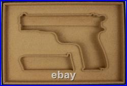 PISTOL GUN PRESENTATION CUSTOM DISPLAY CASE BOX for BROWNING HIGH POWER 2 Type