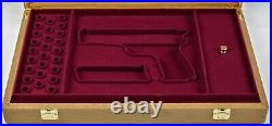 PISTOL GUN PRESENTATION CUSTOM DISPLAY CASE BOX for BROWNING HI POWER HP 2 type