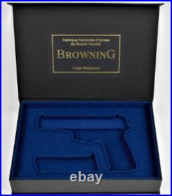 PISTOL GUN PRESENTATION CUSTOM DISPLAY CASE BOX for BROWNING HP-DAO or BDAO 9 mm PISTOL GUN PRESENTATION CUSTOM DISPLAY CASE BOX for BROWNING HP-DAO or BDAO 9 mm