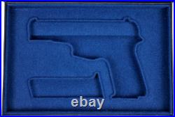 PISTOL GUN PRESENTATION CUSTOM DISPLAY CASE BOX for BROWNING HP-DAO or BDAO 9 mm PISTOL GUN PRESENTATION CUSTOM DISPLAY CASE BOX for BROWNING HP-DAO or BDAO 9 mm