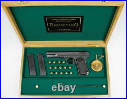 PISTOL GUN PRESENTATION CUSTOM DISPLAY CASE BOX for BROWNING m1903 FN LIEGE 9mm