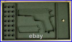 PISTOL GUN PRESENTATION CUSTOM DISPLAY CASE BOX for COLT m1911 A1 government