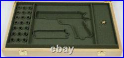 PISTOL GUN PRESENTATION CUSTOM DISPLAY CASE BOX for COLT m1911 A1 government