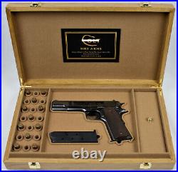 PISTOL GUN PRESENTATION CUSTOM DISPLAY CASE BOX for COLT m1911 government. 45ACP