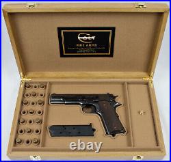 PISTOL GUN PRESENTATION CUSTOM DISPLAY CASE BOX for COLT m1911 government. 45ACP