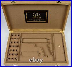 PISTOL GUN PRESENTATION CUSTOM DISPLAY CASE BOX for COLT m1911 government. 45ACP