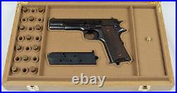 PISTOL GUN PRESENTATION CUSTOM DISPLAY CASE BOX for COLT m1911 government. 45ACP