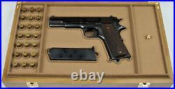PISTOL GUN PRESENTATION CUSTOM DISPLAY CASE BOX for COLT m1911 government 45 ACP