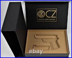 PISTOL GUN PRESENTATION CUSTOM DISPLAY CASE BOX for CZ 50 cal. 7,65 mm. 32 ACP