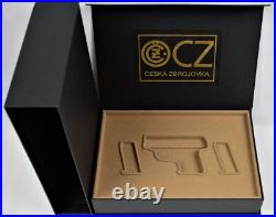 PISTOL GUN PRESENTATION CUSTOM DISPLAY CASE BOX for CZ DUO cal. 6,35 mm. 25 ACP PISTOL GUN PRESENTATION CUSTOM DISPLAY CASE BOX for CZ DUO cal. 6,35 mm. 25 ACP