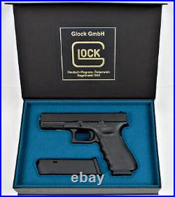 PISTOL GUN PRESENTATION CUSTOM DISPLAY CASE BOX for GLOCK 17 Gen. 3 cal. 9x19 mm