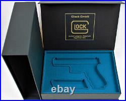 PISTOL GUN PRESENTATION CUSTOM DISPLAY CASE BOX for GLOCK 17 Gen. 3 cal. 9x19 mm