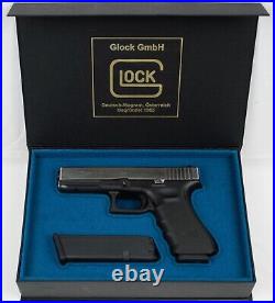 PISTOL GUN PRESENTATION CUSTOM DISPLAY CASE BOX for GLOCK 17 Gen. 4 cal. 9x19 mm