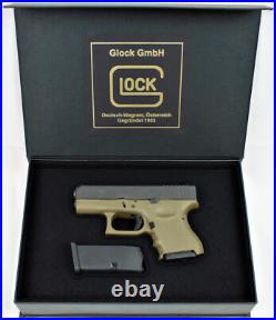 PISTOL GUN PRESENTATION CUSTOM DISPLAY CASE BOX for GLOCK 26 cal. 9 x 19 mm Para PISTOL GUN PRESENTATION CUSTOM DISPLAY CASE BOX for GLOCK 26 cal. 9 x 19 mm Para