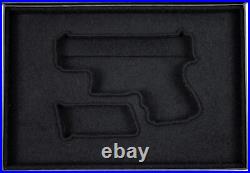 PISTOL GUN PRESENTATION CUSTOM DISPLAY CASE BOX for GLOCK 26 cal. 9 x 19 mm Para PISTOL GUN PRESENTATION CUSTOM DISPLAY CASE BOX for GLOCK 26 cal. 9 x 19 mm Para