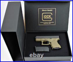 PISTOL GUN PRESENTATION CUSTOM DISPLAY CASE BOX for GLOCK 26 cal. 9 x 19 mm Para PISTOL GUN PRESENTATION CUSTOM DISPLAY CASE BOX for GLOCK 26 cal. 9 x 19 mm Para