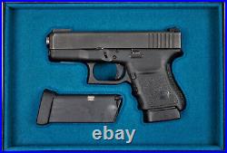 PISTOL GUN PRESENTATION CUSTOM DISPLAY CASE BOX for GLOCK 30 cal. 45 ACP PISTOL GUN PRESENTATION CUSTOM DISPLAY CASE BOX for GLOCK 30 cal. 45 ACP