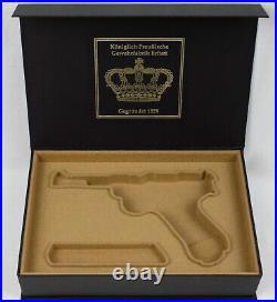 PISTOL GUN PRESENTATION CUSTOM DISPLAY CASE BOX for LUGER ERFURT P 08 parabellum