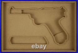 PISTOL GUN PRESENTATION CUSTOM DISPLAY CASE BOX for LUGER ERFURT P 08 parabellum