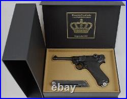 PISTOL GUN PRESENTATION CUSTOM DISPLAY CASE BOX for LUGER ERFURT P 08 parabellum