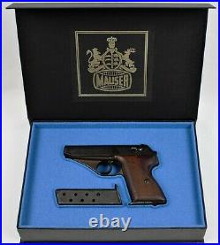 PISTOL GUN PRESENTATION CUSTOM DISPLAY CASE BOX for MAUSER HSc 7,65 mm 9mm kurz