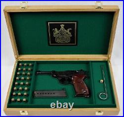 PISTOL GUN PRESENTATION CUSTOM DISPLAY CASE BOX for MAUSER P38 walther 9mm para