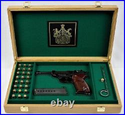 PISTOL GUN PRESENTATION CUSTOM DISPLAY CASE BOX for MAUSER P38 walther 9mm para