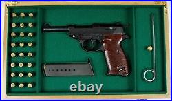 PISTOL GUN PRESENTATION CUSTOM DISPLAY CASE BOX for MAUSER P38 walther 9mm para