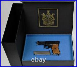 PISTOL GUN PRESENTATION CUSTOM DISPLAY CASE BOX for MAUSER m1910 cal. 6,35 mm