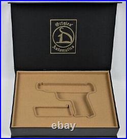 PISTOL GUN PRESENTATION CUSTOM DISPLAY CASE BOX for ORTGIES D-Cat 7,65mm. 32 ACP