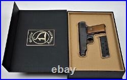 PISTOL GUN PRESENTATION CUSTOM DISPLAY CASE BOX for ORTGIES D-Cat 7,65mm. 32 ACP