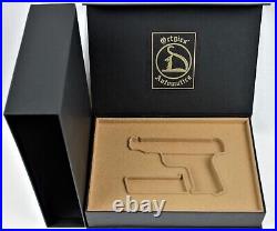 PISTOL GUN PRESENTATION CUSTOM DISPLAY CASE BOX for ORTGIES D-Cat 7,65mm. 32 ACP