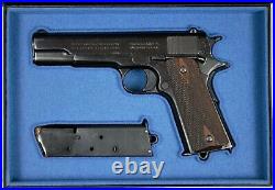 PISTOL GUN PRESENTATION CUSTOM DISPLAY CASE BOX for REMINGTON m1911 colt. 45acp