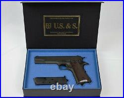 PISTOL GUN PRESENTATION CUSTOM DISPLAY CASE BOX for U. S. & S. M1911 A1 colt