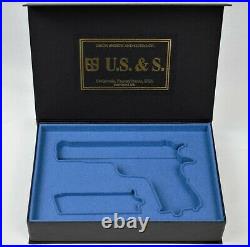 PISTOL GUN PRESENTATION CUSTOM DISPLAY CASE BOX for U. S. & S. M1911 A1 colt