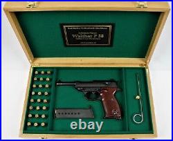 PISTOL GUN PRESENTATION CUSTOM DISPLAY CASE BOX for WALTHER P38 P1 9mm para