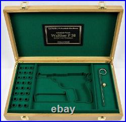 PISTOL GUN PRESENTATION CUSTOM DISPLAY CASE BOX for WALTHER P38 P1 9mm para