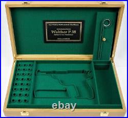 PISTOL GUN PRESENTATION CUSTOM DISPLAY CASE BOX for WALTHER P38 P1 9mm para