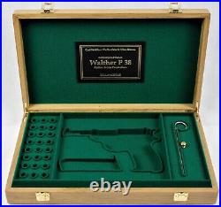 PISTOL GUN PRESENTATION CUSTOM DISPLAY CASE BOX for WALTHER P38 P1 9mm para