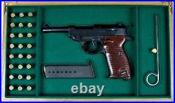 PISTOL GUN PRESENTATION CUSTOM DISPLAY CASE BOX for WALTHER P38 P1 9mm para