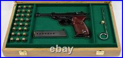 PISTOL GUN PRESENTATION CUSTOM DISPLAY CASE BOX for WALTHER P38 P1 9mm para