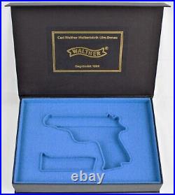 PISTOL GUN PRESENTATION CUSTOM DISPLAY CASE BOX for WALTHER PP 7,65mm