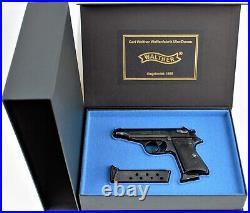 PISTOL GUN PRESENTATION CUSTOM DISPLAY CASE BOX for WALTHER PP 7,65mm
