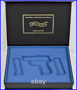 PISTOL GUN PRESENTATION CUSTOM DISPLAY CASE BOX for WALTHER TP cal. 6,35 mm ppk