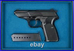 PISTOL GUN PRESENTATION CUSTOM DISPLAY CASE BOX for WALTHER mod. P5 cal. 9x19 mm