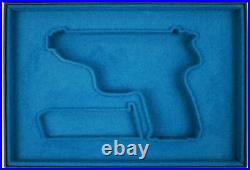 PISTOL GUN PRESENTATION CUSTOM DISPLAY CASE BOX for WALTHER mod. P5 cal. 9x19 mm