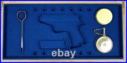 PISTOL GUN PRESENTATION CUSTOM DISPLAY CASE for WALTHER PPK cal. 7,65 mm. 32 ACP